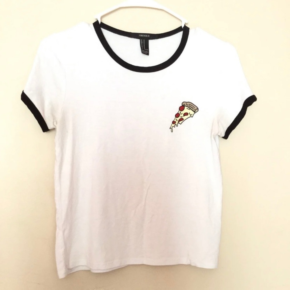 Forever 21 Pizza Crop Top